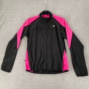 Karrimor Running & Jogging Activewear Jacket Womens Size Med Pink Black Full Zip